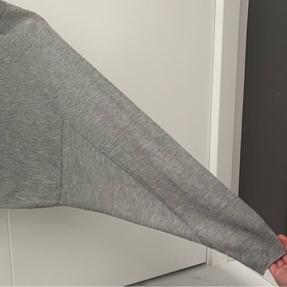 AllSaints Grey Cropped Sweatshirt- Size S; Like New Condition - Picture 6 of 7